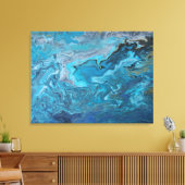 Toile Rhapsody en Turquoise (Insitu(Salon))