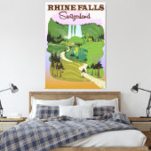Toile Rhin chute Suisse poster de voyage (Insitu(Chambre))
