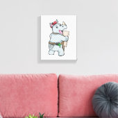 Toile Rhino à la peinture avec des couleurs (Insitu(Salon))