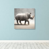 Toile Rhinoceros (Insitu (Plancher de Bois))