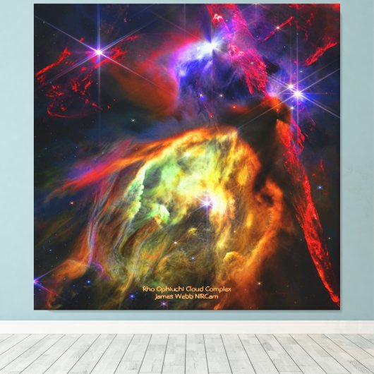 Toile Rho Ophiuchi Cloud Complex - James Webb NIRCam (Insitu (Plancher de Bois))