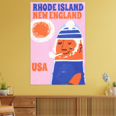 Toile Rhode Island, pêcheur de Nouvelle-Angleterre affic (Insitu(Salon))