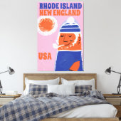 Toile Rhode Island, pêcheur de Nouvelle-Angleterre affic (Insitu(Chambre))