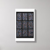 Toile Rhythmic Abstract Interlace Canvas Print (Recto)