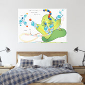 Toile Ribosome mRNA tRNA molecules proteins Diagram  (Insitu(Chambre))