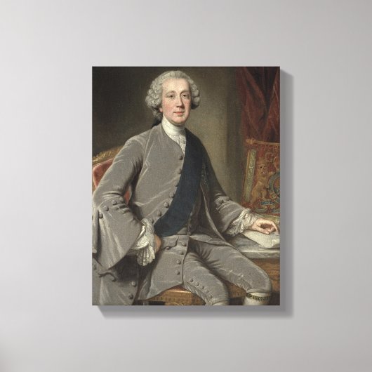 Toile Richard Grenville, Earl Temple, vers 1760 (Recto)
