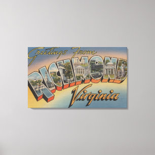 Toile Richmond, la Virginie - grandes scènes 4 de lettr
