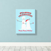 Toile Rick and Morty | Snowmen Season's Greetings (Insitu (Plancher de Bois))