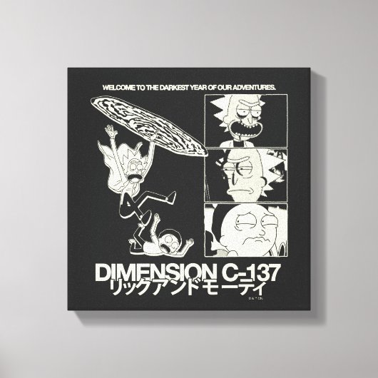 Toile RICK ET MORTY™ | Dimension C-137 (Recto)