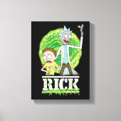 Toile RICK ET MORTY™ | Éclat vert (Recto)
