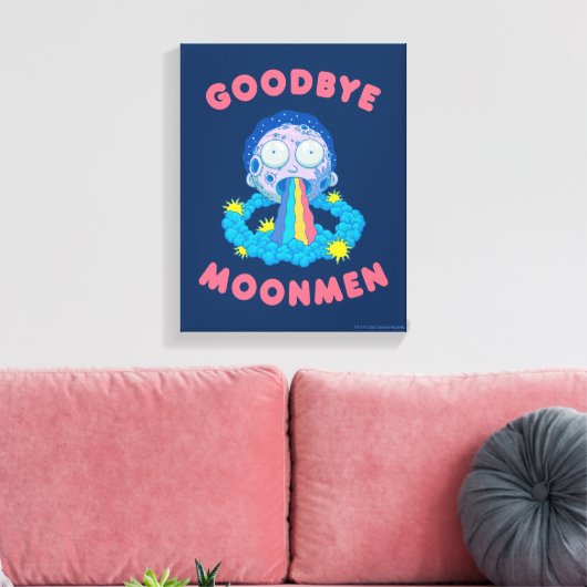 Toile RICK ET MORTY™ | Goodbye Moonmen (Insitu(Salon))