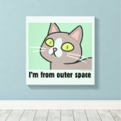 Toile RICK ET MORTY™ | Je viens de l'espace extra-atmosp (Insitu (Plancher de Bois))