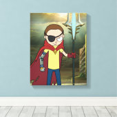 Toile RICK ET MORTY™ | Morty (Insitu (Plancher de Bois))