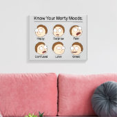 Toile RICK ET MORTY™ | Morty's Moods (Insitu(Salon))