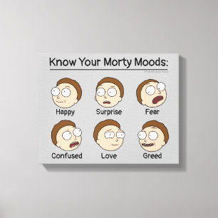 Toile RICK ET MORTY™   Morty's Moods