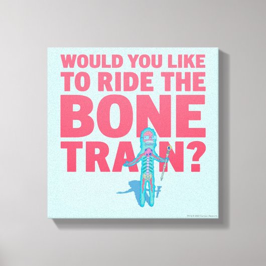 Toile RICK ET MORTY™ | Parc anatomique - Train osseux (Recto)