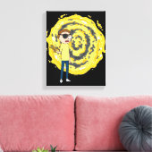 Toile RICK ET MORTY™ | Portail Evil Morty (Insitu(Salon))