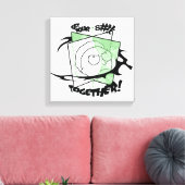 Toile RICK ET MORTY™ | Prenez votre S# ! t Together ! (Insitu(Salon))