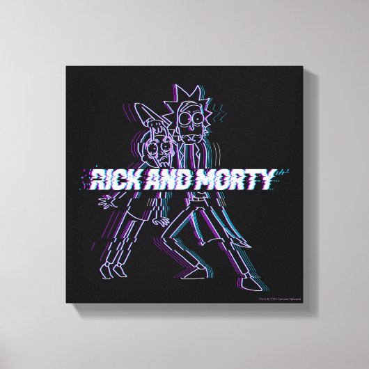 Toile RICK ET MORTY™ | Rick Et Morty Glités (Recto)