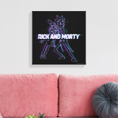 Toile RICK ET MORTY™ | Rick Et Morty Glités (Insitu(Salon))