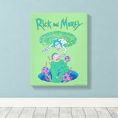 Toile RICK ET MORTY™ | Secourt du portail (Insitu (Plancher de Bois))