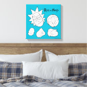 Toile RICK ET MORTY™ | Smith Family Head (Insitu(Chambre))