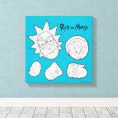 Toile RICK ET MORTY™ | Smith Family Head (Insitu (Plancher de Bois))
