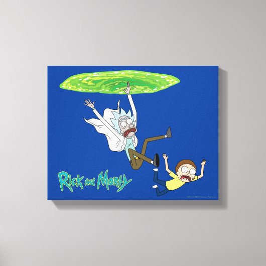 Toile RICK ET MORTY™ | Sortie du portail (Recto)