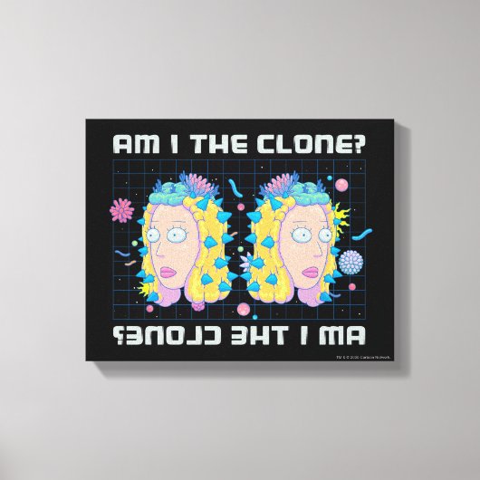 Toile RICK ET MORTY™ | Suis-Je Le Clone ? (Recto)