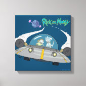 Toile RICK ET MORTY™ | Vol En Navire Spatial (Recto)