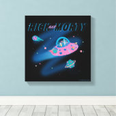 Toile RICK ET MORTY™ | Voyager dans l'espace (Insitu (Plancher de Bois))