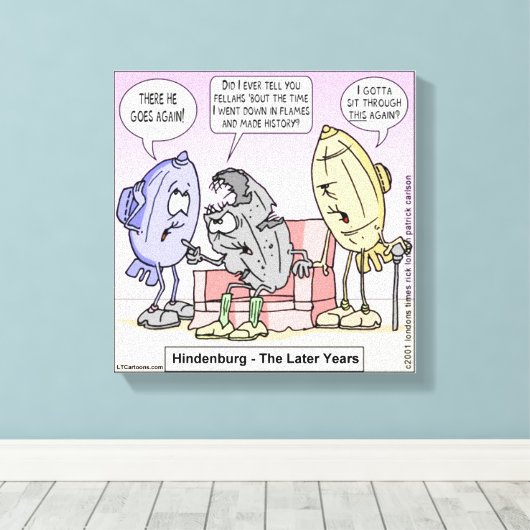 Toile Rick London Funny Hindenburg Canvas (Insitu (Plancher de Bois))