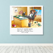 Toile Rick London Muskrat Divorce Attorney Comic (Insitu (Plancher de Bois))