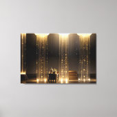 Toile Rideau de Lumière Dorée (Recto)