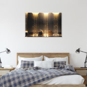 Toile Rideau de Lumière Dorée (Insitu(Chambre))
