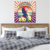 Toile Ridin' With Biden Manger Ice Cream Retro Sunset (Insitu(Chambre))
