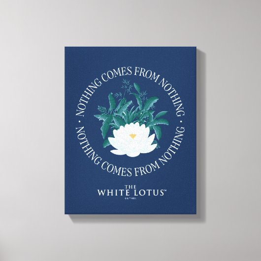 Toile Rien Ne Vient De Rien - Le Lotus Blanc (Recto)