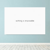 Toile Rien n'est impossible en texte brut (Insitu (Plancher de Bois))
