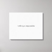 Toile Rien n'est impossible en texte clair (Recto)