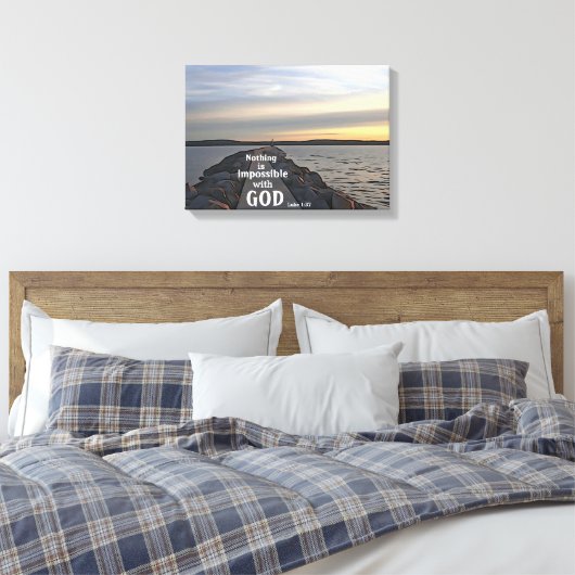 Toile Rien N'Est Impossible Pour Dieu (Insitu(Chambre))