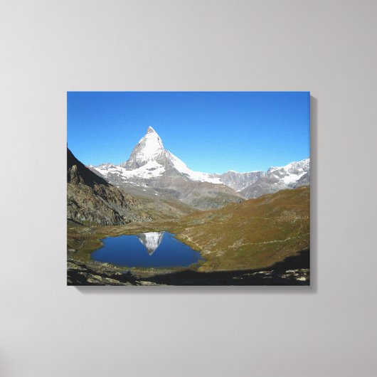 Toile Riffelsee Matterhorn Réflexion (Recto)