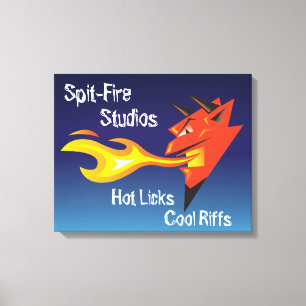 Toile Riffs de Cool du diable de feu_Hot Licks