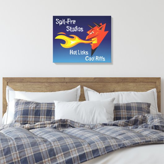 Toile Riffs de Cool du diable de feu_Hot Licks (Insitu(Chambre))