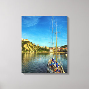 Toile Rivage de approche Agropoli de bateau