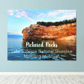 Toile Rivage national de Rocks Lake Superior (Insitu (Plancher de Bois))