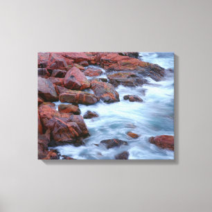 Toile Rivage rocheux avec de l'eau, Canada