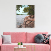 Toile Rivage Tranquille au Bord de la Rivière (Insitu(Salon))