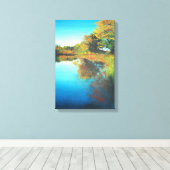 Toile River Michigan Fall Painting (Insitu (Plancher de Bois))