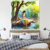 Toile River of Thoughts Wall Art (Insitu(Chambre))