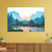 Toile    River Valley Glow – Forest & Mountain Calm (Insitu(Salon))